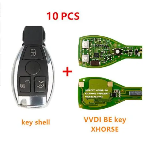 Цвет: желтый VVDI быть Pro улучшенная версия с оболочка для Smart ключа 3 кнопки дистанционного ключа для Mercedes BEnz для ключей с короче спереди и длиннее сзади)-go 3 корпус для ключей на кнопке - Цвет: Цвет: желтый