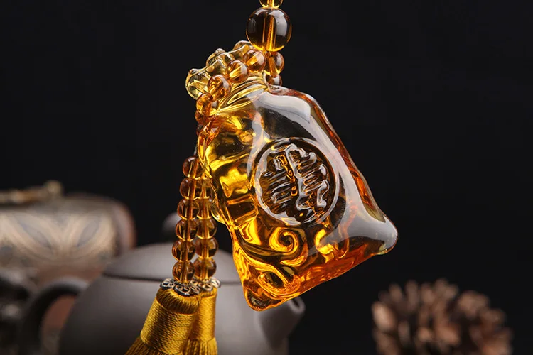 Burst автомобильный стеклянный кулон аксессуар подвеска безопасная сумка для