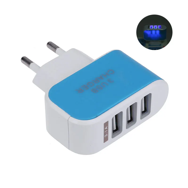 Зарядное устройство с 3USB портами 5 В 2 А 100 240 в|plug socket|standard plugtravel socket |
