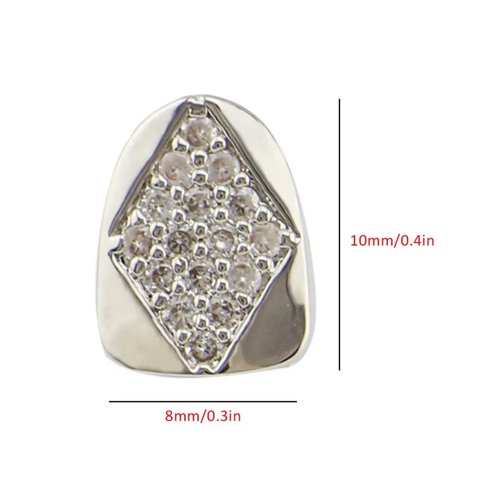 Новинка 1 шт. хип хоп зубы гальванизированная медь праздничное украшения для