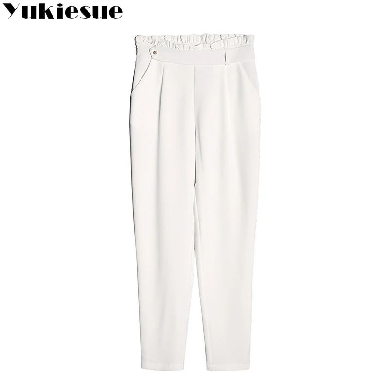 OL офисные женские брюки 2018 лето осень эластичный пояс обтягивающие повседневные