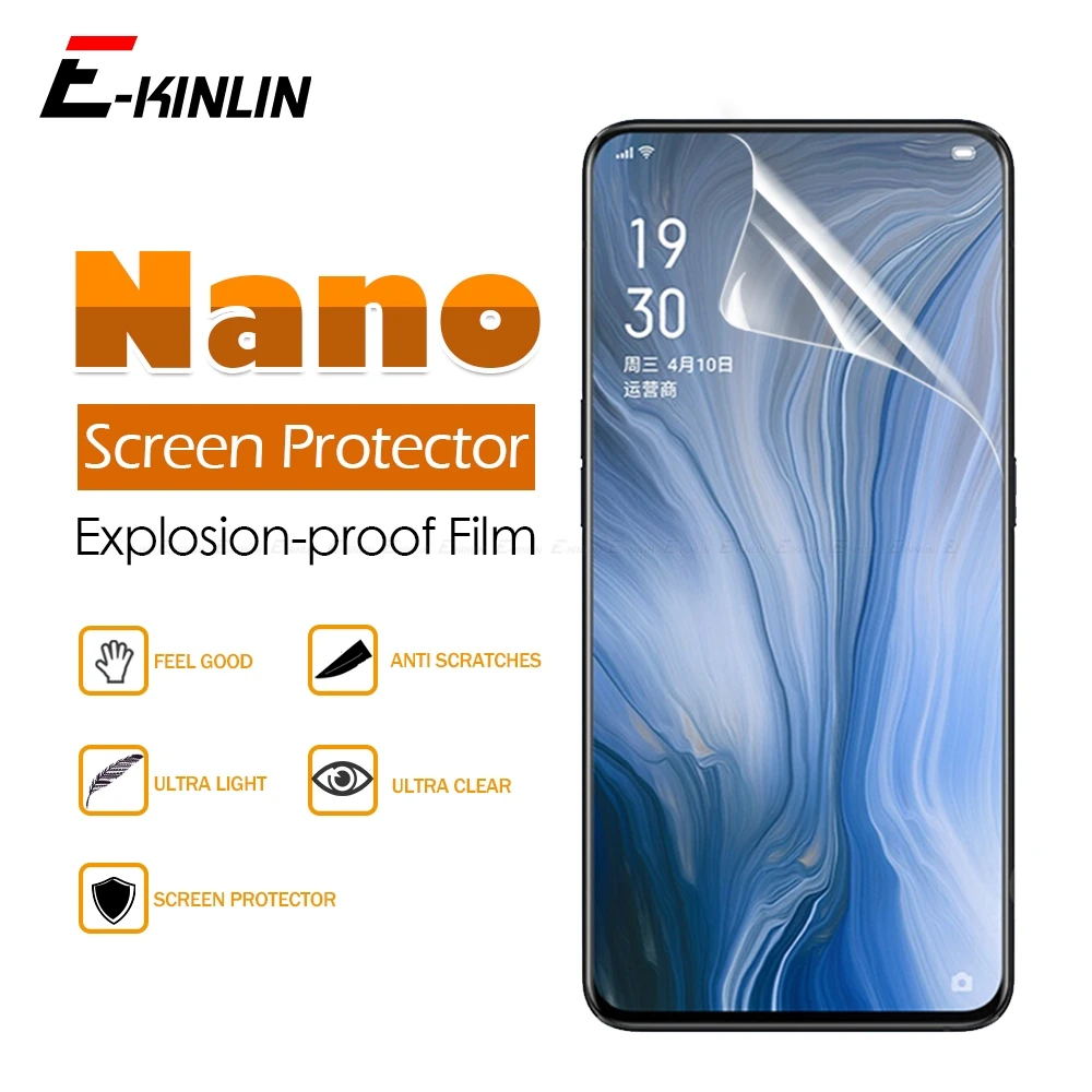 2 шт. мягкая Противоударная нанозащитная пленка для OPPO Reno3 Reno Z 10x zoom RX17 R17 R15 Neo Pro R15x
