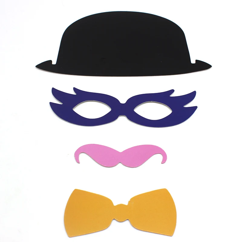 

DONYAMY 44Pcs/Set Colorful Fun Lip Mustache Photo Booth Props wedding party decoration Birthday Christmas new year event favors