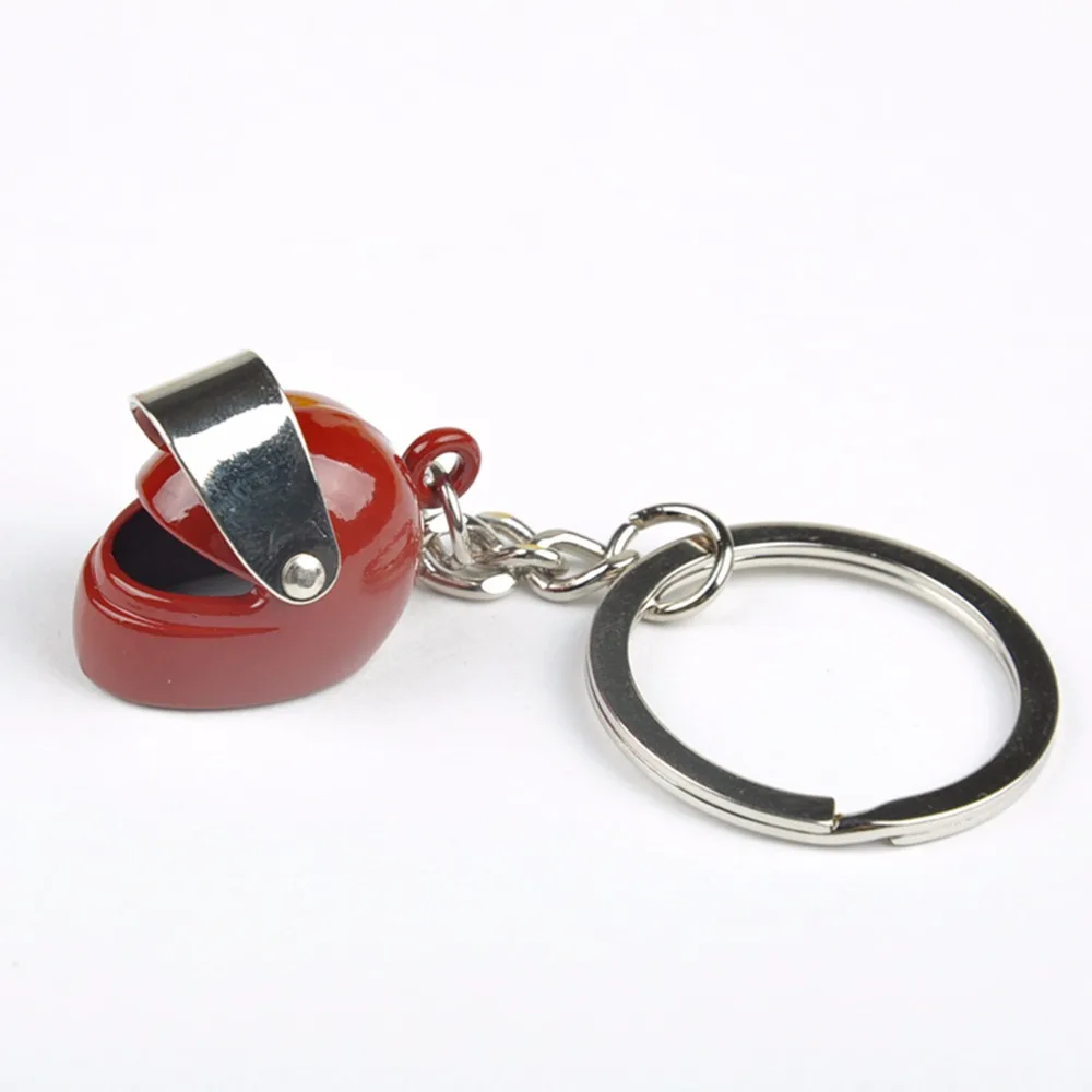 1pc 3 Colors Motorcycle Helmet Key Chains Trendy Car Purse Bag Gift Keyring Men Women Alloy Ring Wholesale | Украшения и