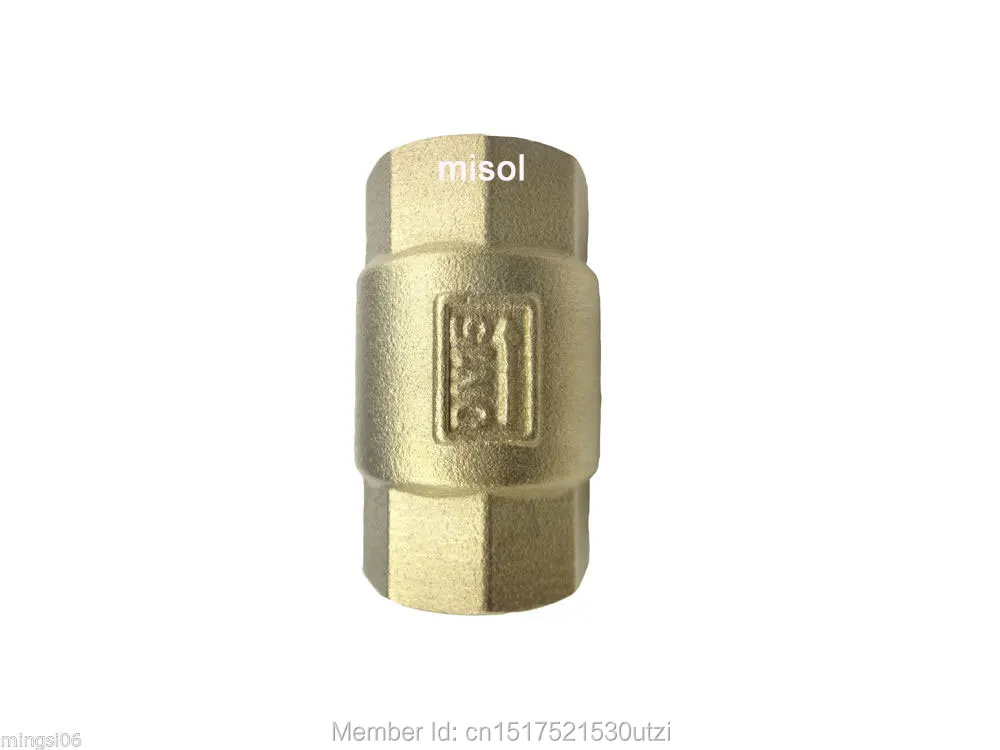 Латунный обратный клапан вертикальный DN15 для воды воздуха масла | Обустройство