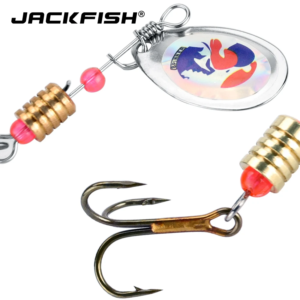 JACKFISH металлическая рыболовная приманка ложка жесткая Спиннер 3 5 г жесткие