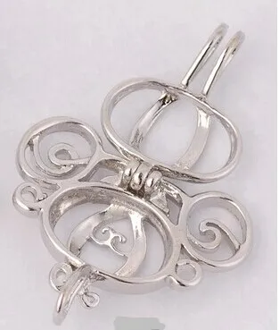 5 шт./Лот Бронзовая Каретная Замок Клетка Тыквенный Караван Может Открываться для Хранения Бусин Подвески Фурнитура на 6-7,5 ММ.