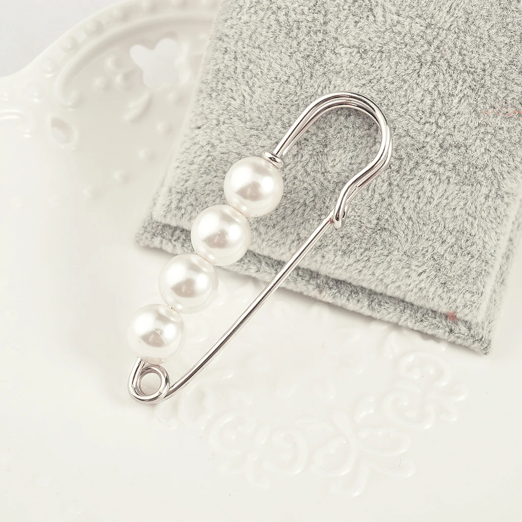 2 шт. Дамская ткань для шарфа хрустальные стразы жемчуг булавка броши модные