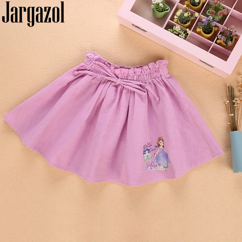 Яргазол плиссированная юбка для девочек 2019 г. летняя юбка-пачка принцессы Эльзы