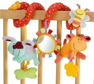 Детская коляска спиральная подвесная для путешествий погремушки новорожденного