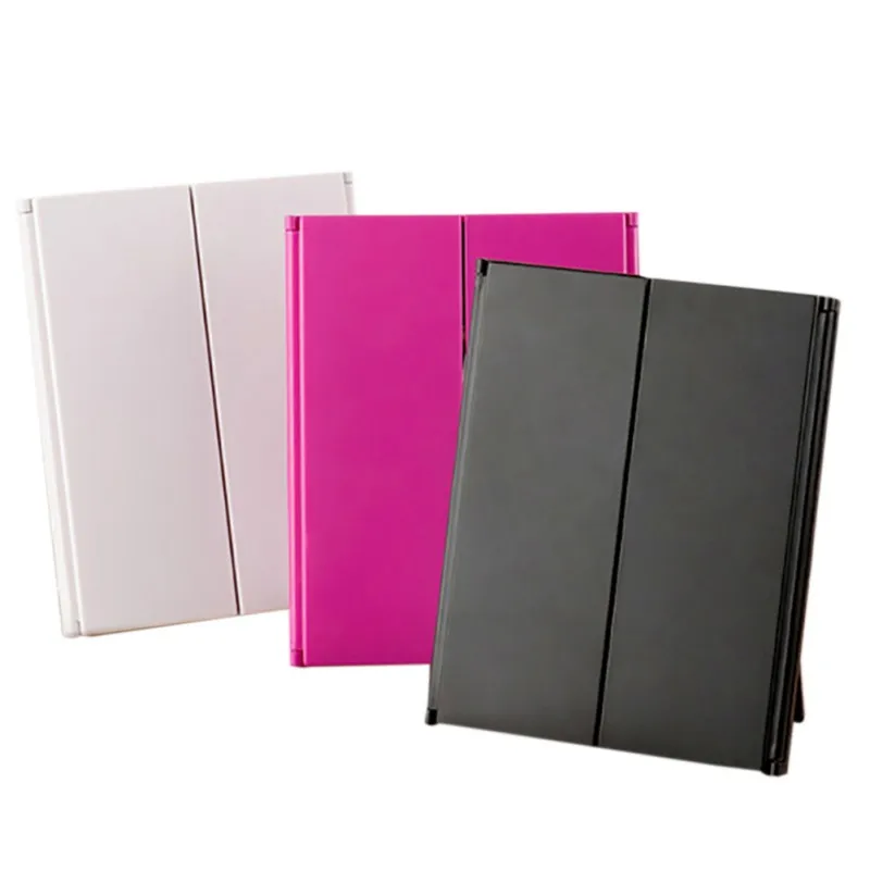 Светодиодное косметическое зеркало для макияжа складное компактное ручное с