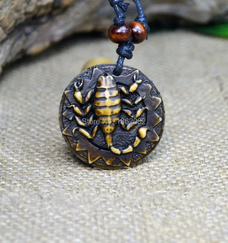 Оптовая продажа ювелирных изделий 12 шт./лот искусственная кость резная подвеска