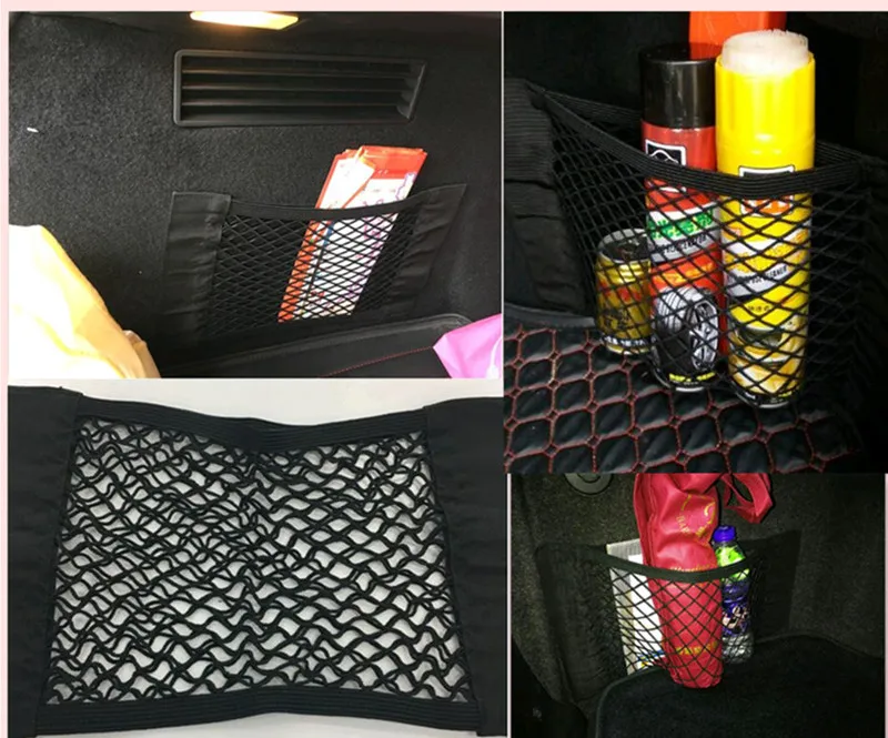 Car Trunk Luggage Holder Storage Mesh Net Bag Styling for fiat punto 500 bravo freemont stilo panda ducato linea accessories | Автомобили