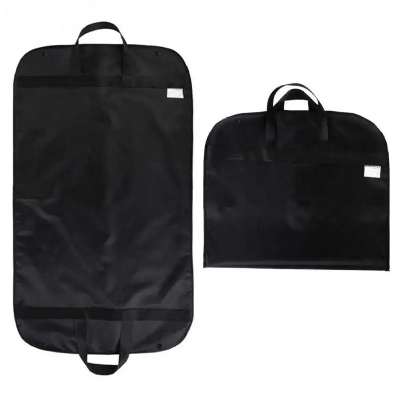 Folded Anti-dust Clothes Cover Garment Bag 60*100cm Suit Dress Storage Protector Black Travel Carrier Drop Shipping