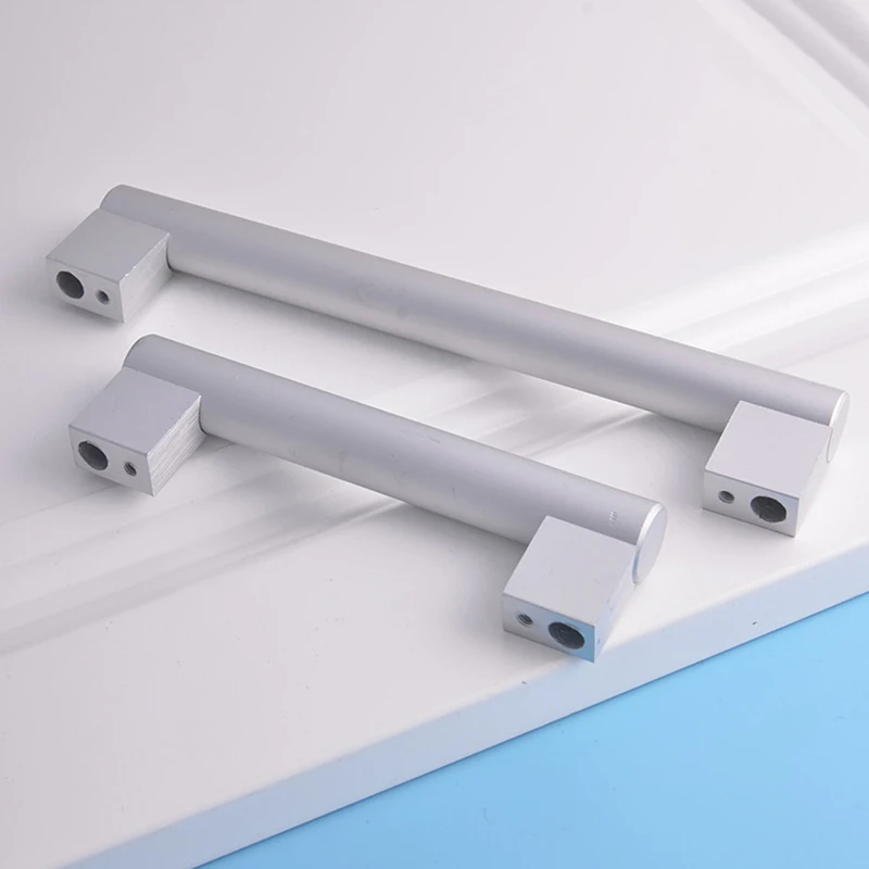 Простой алюминиевый сплав Дверные ручки для Кухня Шкаф ящика Потяните Home