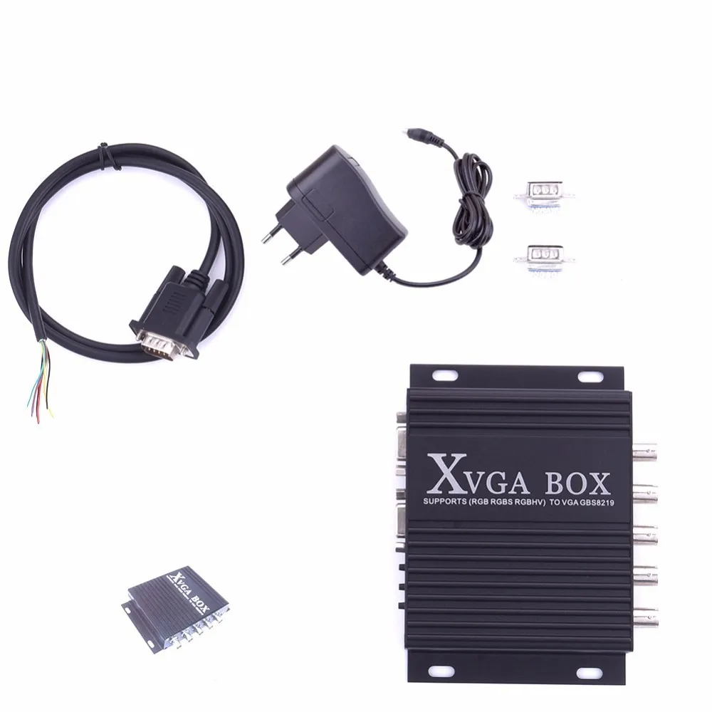 Новый XVGA коробка MDA CGA EGA гамма Sog RGBS RGBHV YPbP YUV конвертер VGA Промышленные видео с