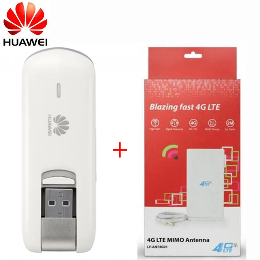 Разблокированный Huawei E3276 4G LTE модем 150 Мбит/с WCDMA TDD беспроводной USB ключ + 49dbi TS9 2m