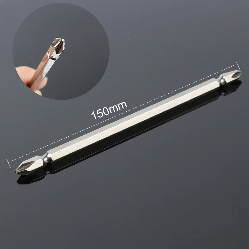 1 шт. 150 мм Ph2 отвертка Philips Bits 1/4 &quotШестигранным хвостовиком влияние двойной