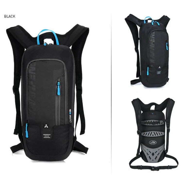 black no water bag Водонепроницаемый велосипедный рюкзак 6л для мужчин и женщин MTB горный велосипед сумка для воды нейлон Велоспорт Туризм Кемпинг бег гидратация рюкзак - Цвет: black no water bag