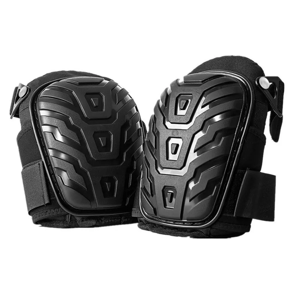

2021 NEW 1 Pair Professional Knee Pads with Adjustable Straps Safe EVA Gel Cushion PVC Shell Knee Pads for Heavy Duty Work