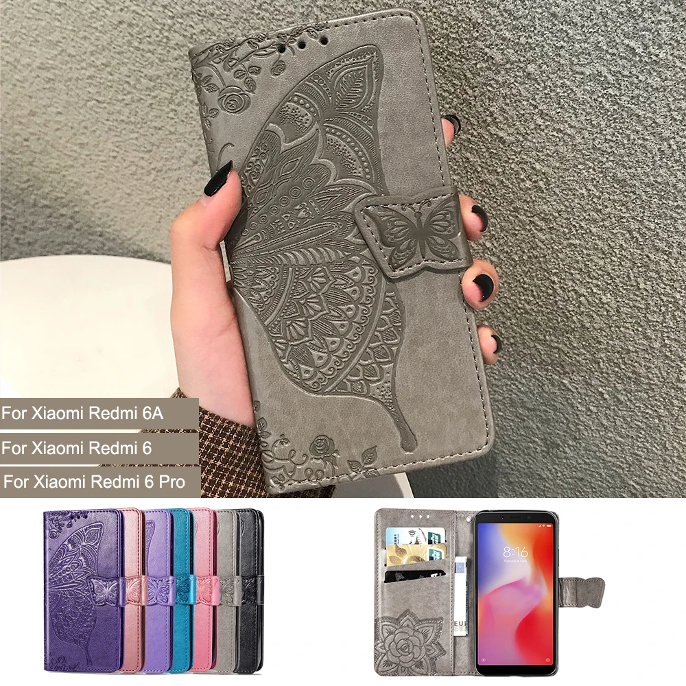 Чехол для телефона Xiomi Redmi 6A чехол Xiaomi Note 6 Pro кожаный бумажник флип книги 6a 6pro redmi6a