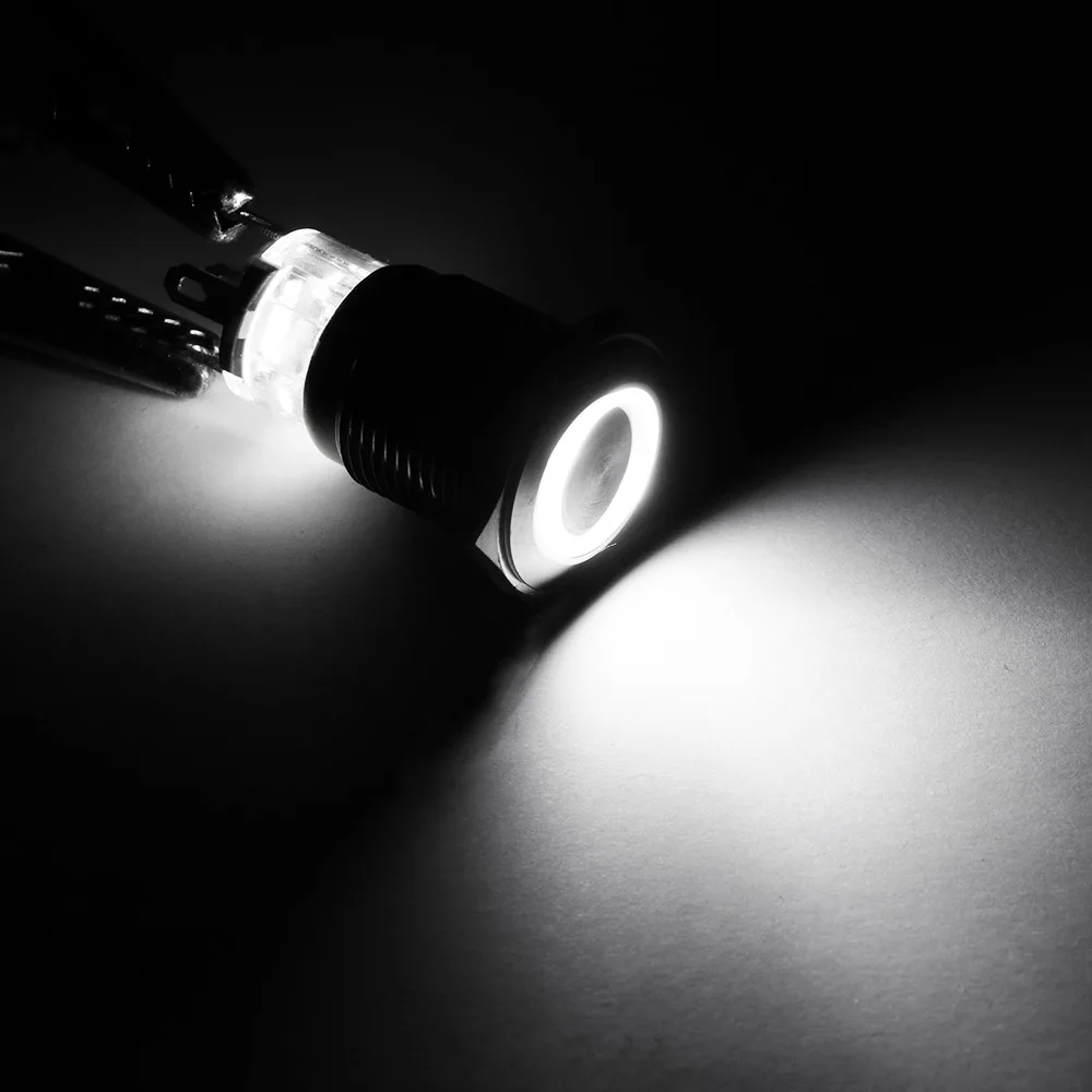 16 мм водонепроницаемый кнопочный переключатель кольцевой светодиодный