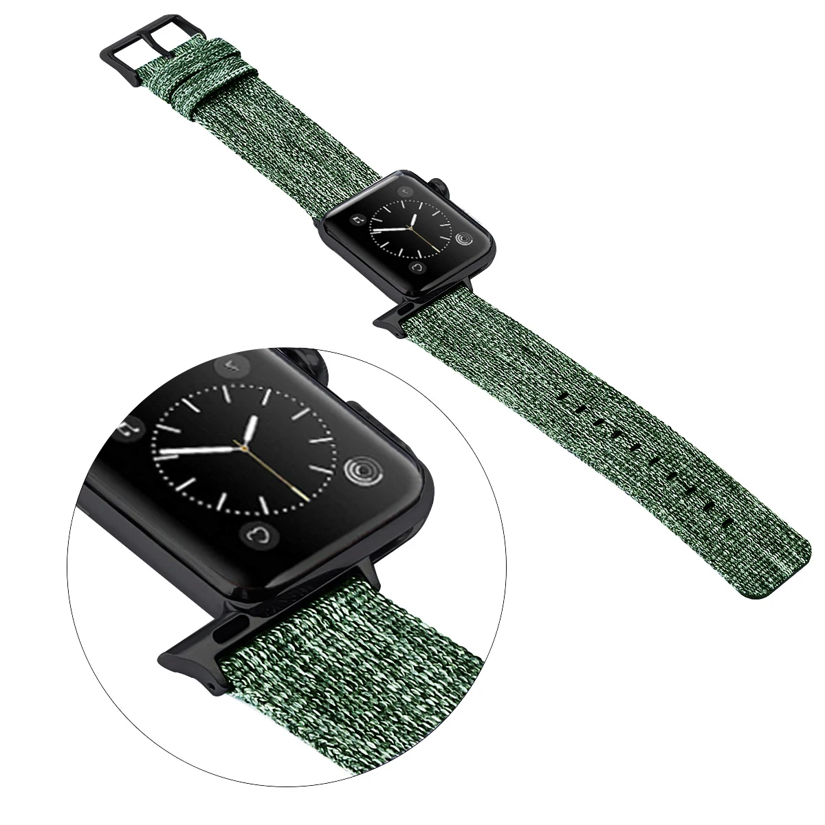 Тканый нейлоновый ремешок для наручных часов Apple Watch серии 3/2/1 38 мм 42 мм дышащий сменный ремешок Спортивные петли для наручных часов iwatch серии 5 4 40 мм 44 мм