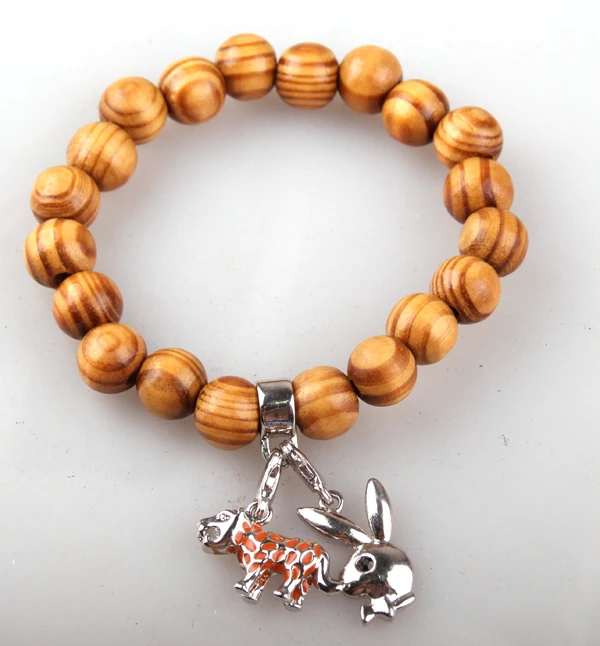 Женский эластичный браслет с металлической розовой эмалью 10 мм | Украшения и