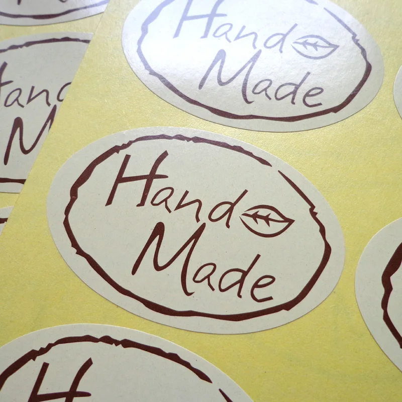 100 шт. бумажные стикеры сделай сам многофункциональные овальные Стикеры для