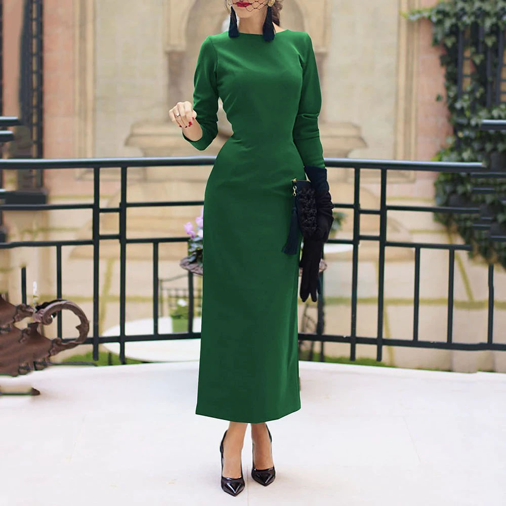 Sisjuly Старинные Облегающий Карандаш Платья Женщины Осень Розовый Сладкий Бинт Партия Элегантная Мода Леди Спинки Щели Сексуальное Платье Макси