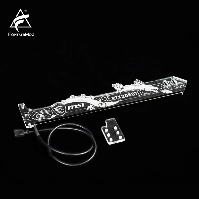 FormulaMod Fm-QJD RGB блок GPU акриловые кронштейны декоративные пластины держатель 5 v 3 Pin