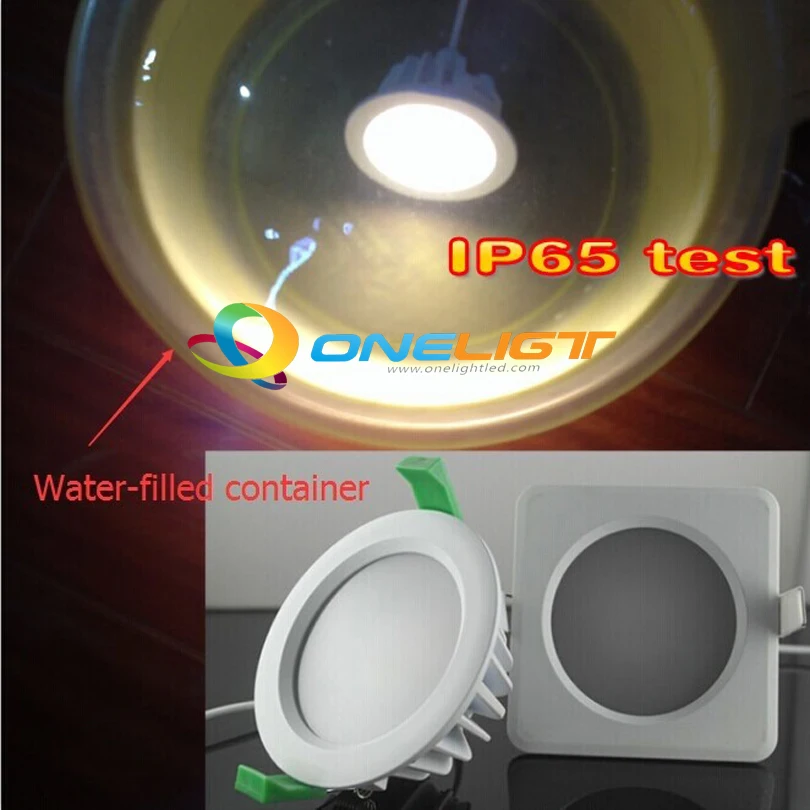 

IP65 Waterproof LED Downlight Recessed Lighting 8W 10W Dimmable AC110V 220V Fixture Bathroom Led Down Light Free Shipping 4pcs
