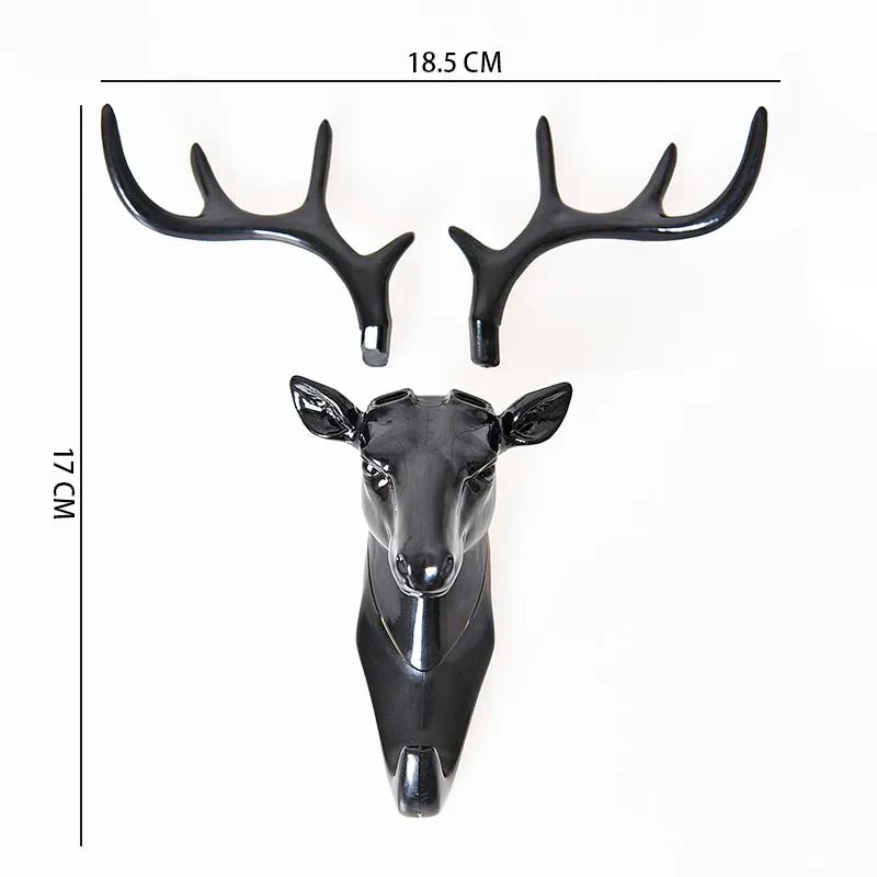 Creative Antlers Hooks Bathroom Hook for Hanging Multi-purpose Wall Coat Keys Bag Clothes Wall-mounted Household | Дом и сад