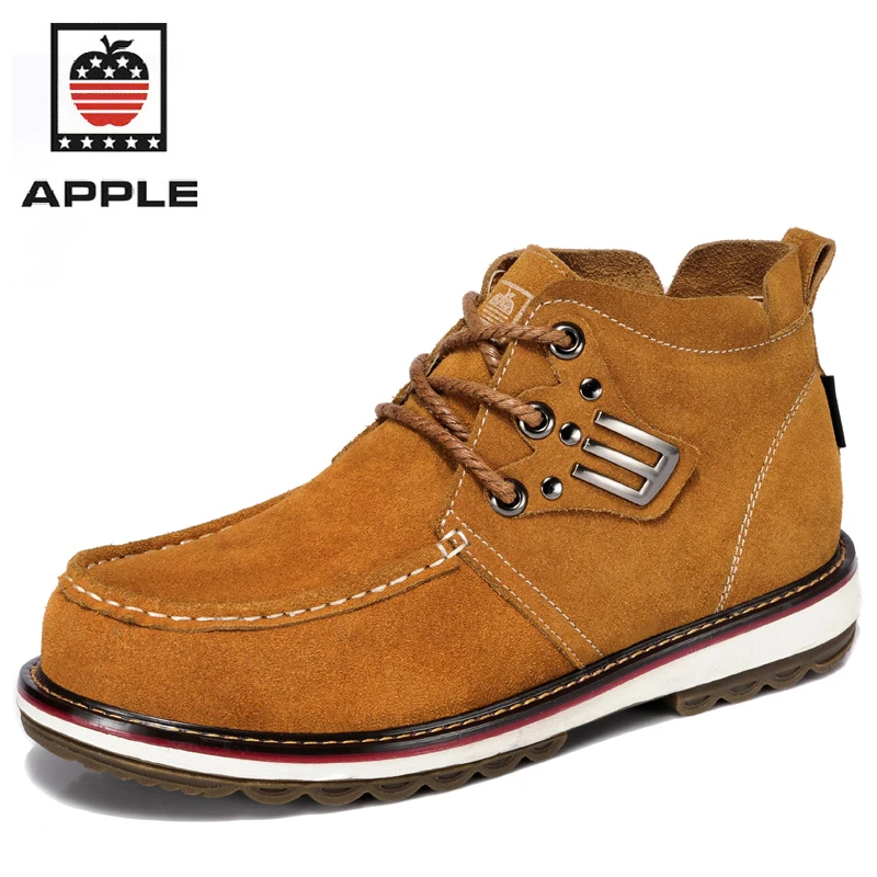 2017 Для мужчин из натуральной коровьей кожи зимние ботильоны теплые ботинки |