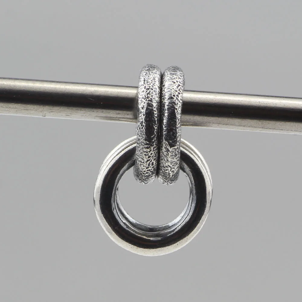 Beadshunter 925 пробы серебро четыре кольца Шарм Бисера Подходит Европейский браслет