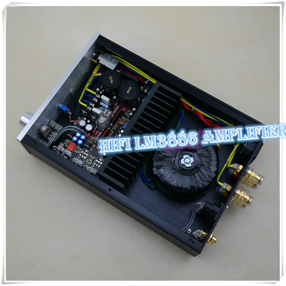 2017 HiFi 2 0 двухканальный усилитель LM3886 со сбалансированным входом XLR 68 Вт +