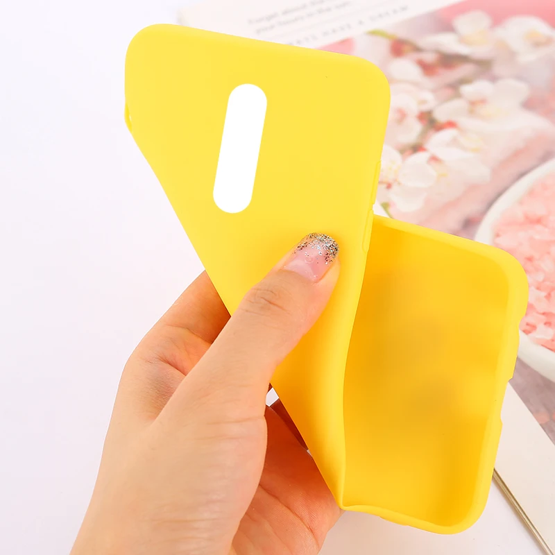 Solid Candy Color Silicone Case For Xiaomi 9 SE Redmi K20 Note 7 Pro Soft TPU Back Cover Note7 Fundas Coque |