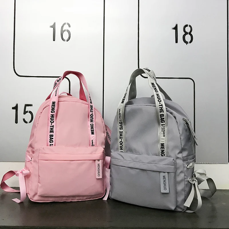 Рюкзак MENGHUO Женский вместительный нейлоновый школьная сумка для