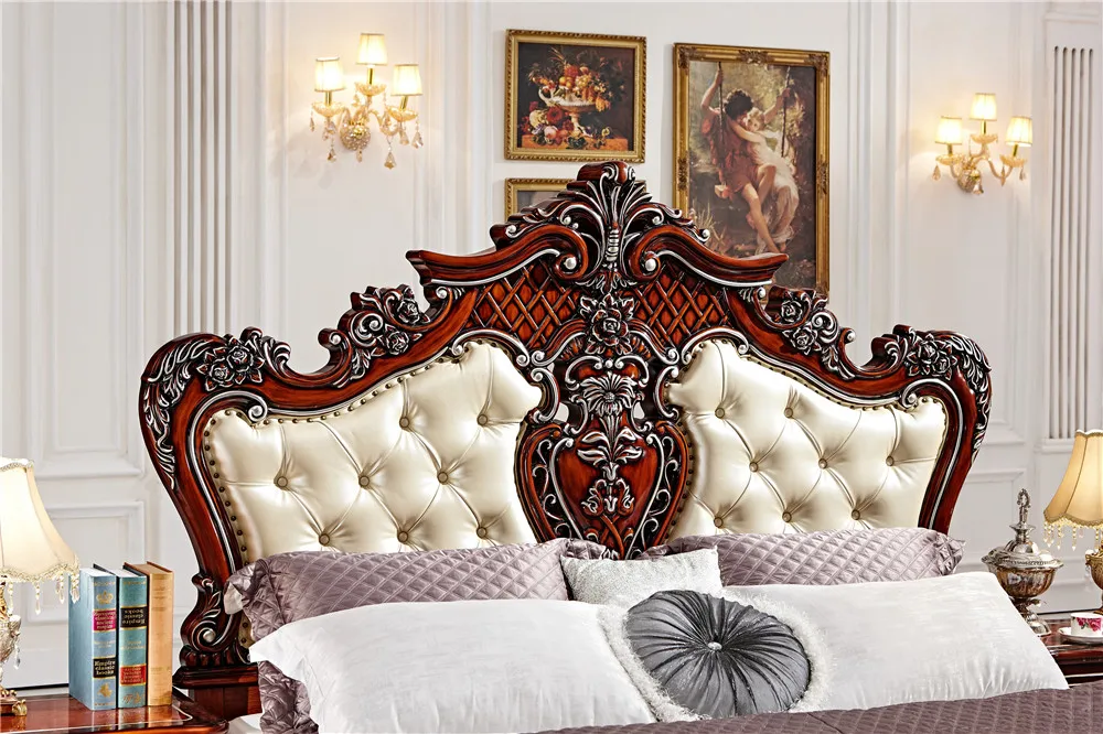 Европейский дизайн с двойной кроватью деревянная коробка кровать 0409 F102|bed