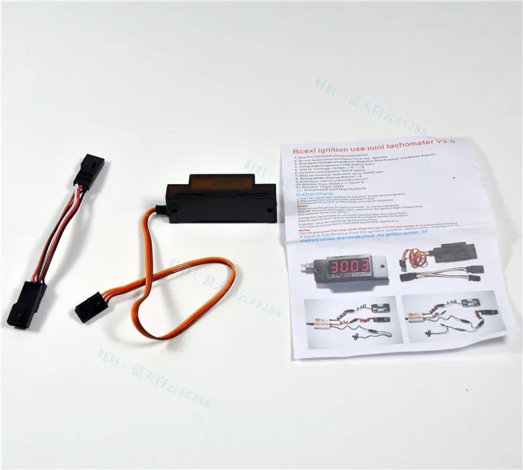 Rcexl зажигание мини Тахометр V3.0 революционный метр для RC CDI бензиновый газовый двигатель