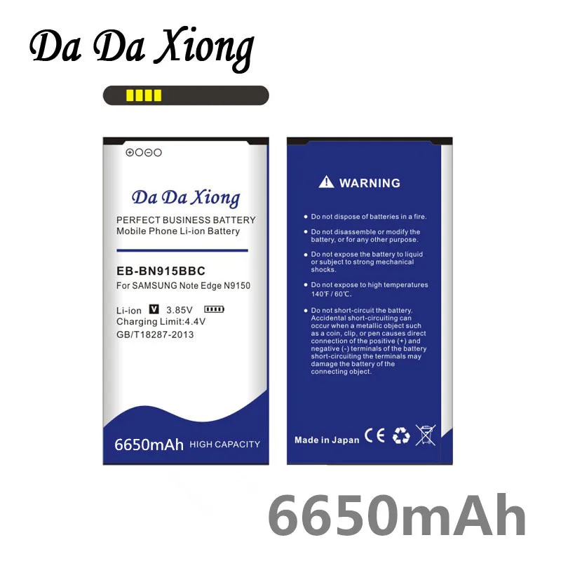 Аккумулятор Da Xiong 6650 мА/ч EB BN915BBC литий ионный аккумулятор телефона для Samsung Galaxy Note