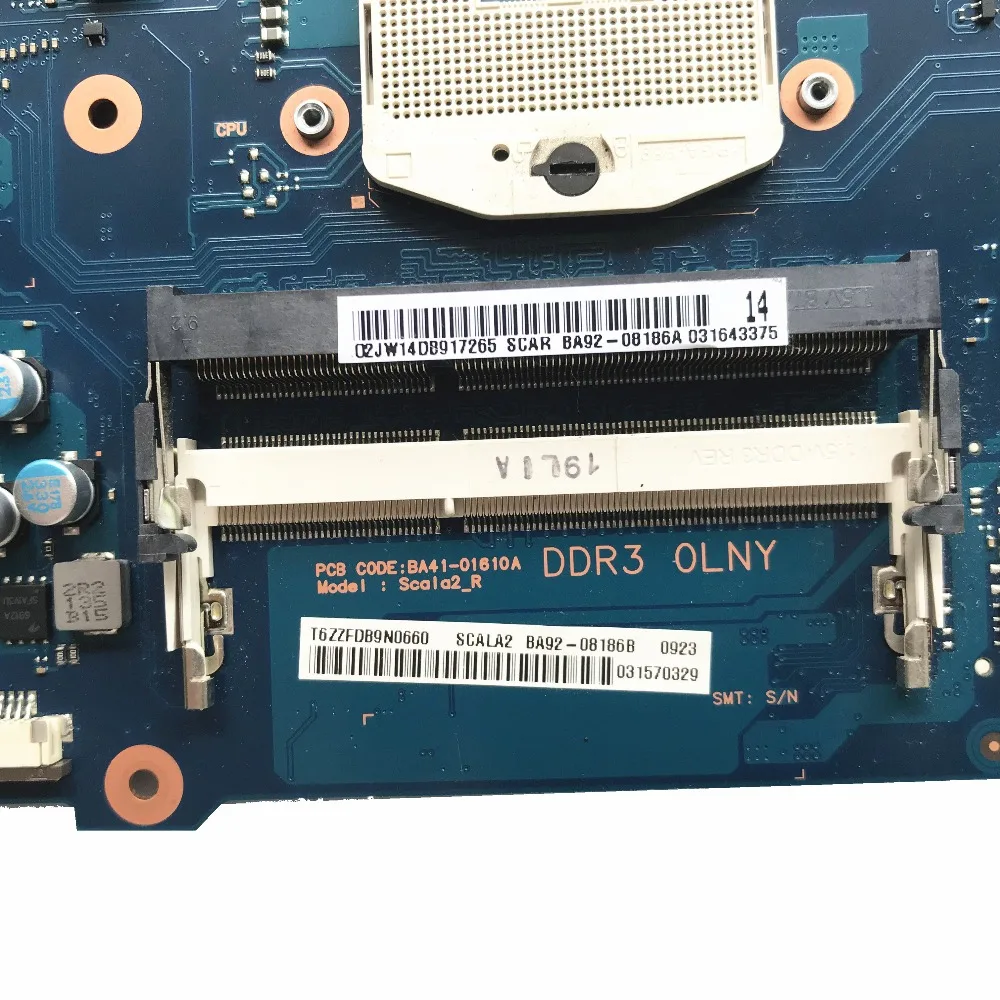 Для Samsung RV520 NP Материнская плата ноутбука BA92 08186A 08186B HM65 N12P GV S A1 GT520M 1 ГБ 100%