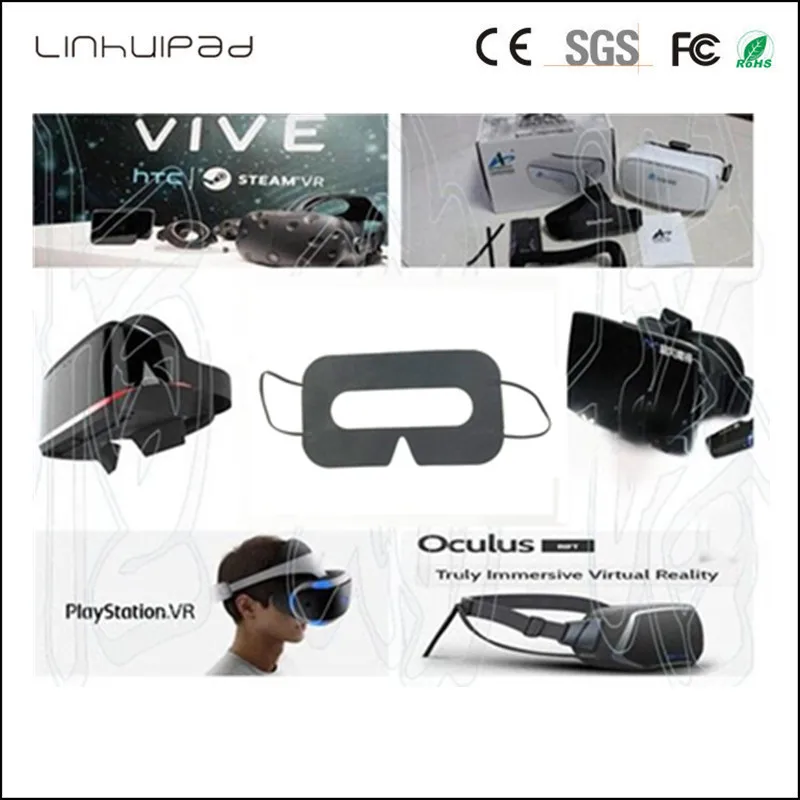 Linhuipad 500 шт белая Защитная гигиеническая Накладка для глаз лица VR МАСКА ДЛЯ HTC Vive