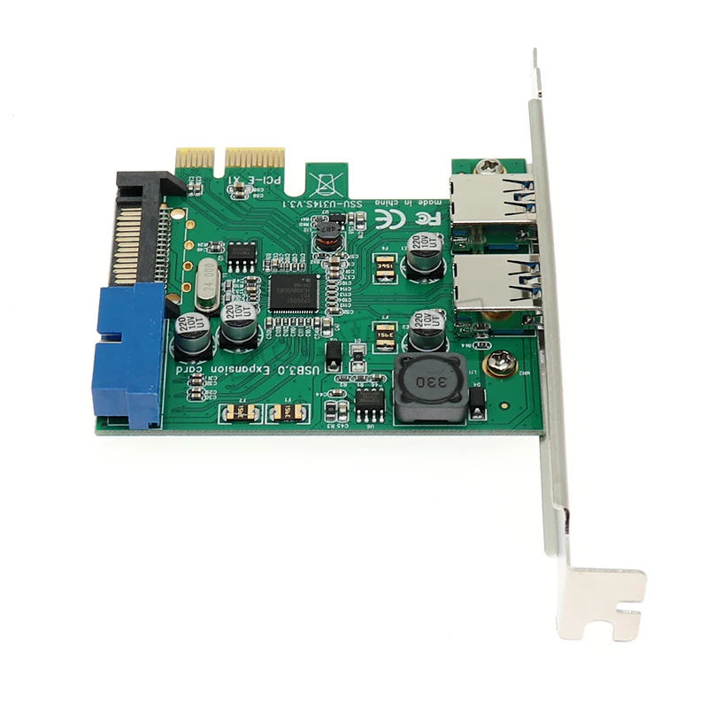 4 Порты USB 3 0 PCIe PCI Express карты расширения 2 внешних и внутренних 19Pin заголовок для PCI-E