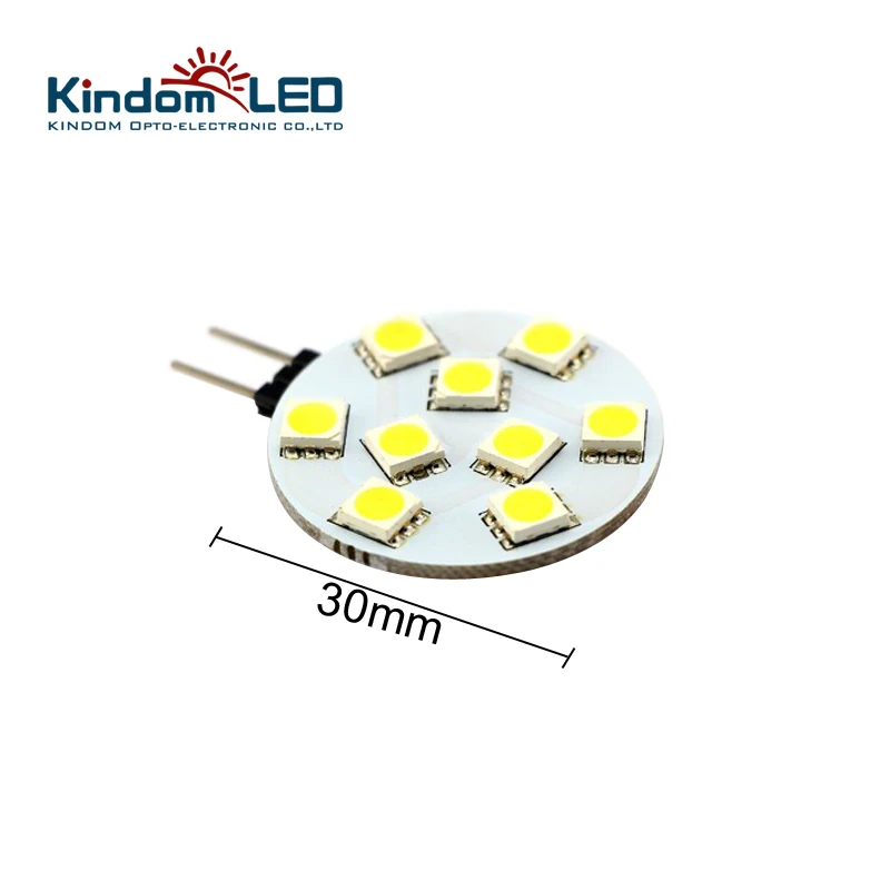 Kindomled 10 шт. G4 LED диск Круглый вытяжка лампа для лодки/автомобильной SMD5050 12 В 24 DC