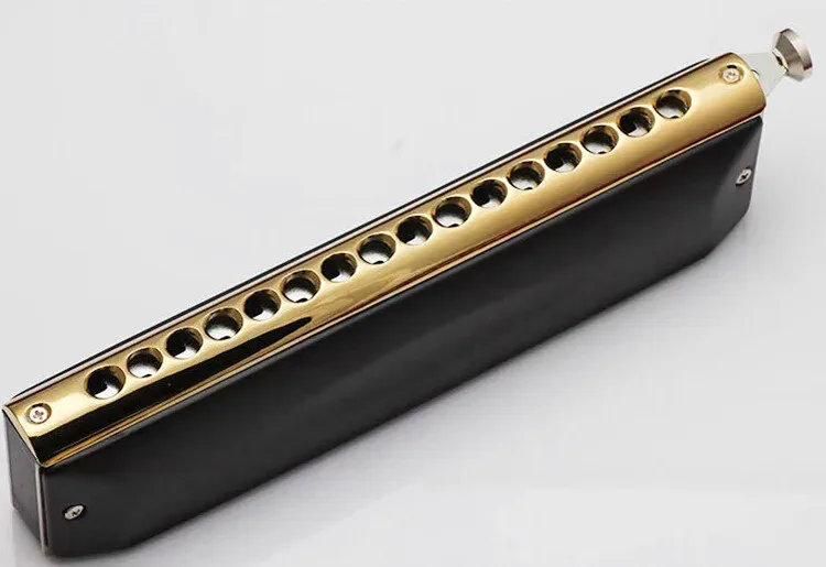 Easttop Chromatic Harmonica 16 Hole Brass /ABS Comb Musical Instruments Mouth Organ slide Harmonica Good Sound enlarge