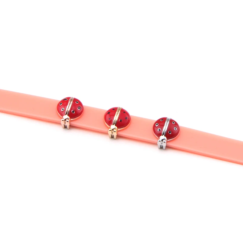 SANSHOOR ювелирные изделия Милая Божья коровка горка талисманы подходит 8 мм широкий