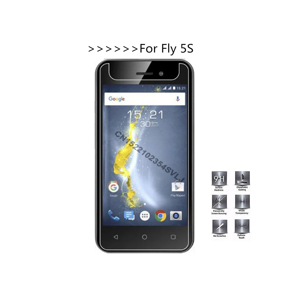 2 шт. для Fly 5S 4 дюйма закаленное стекло 2.5D 9H защитная пленка Взрывозащищенная