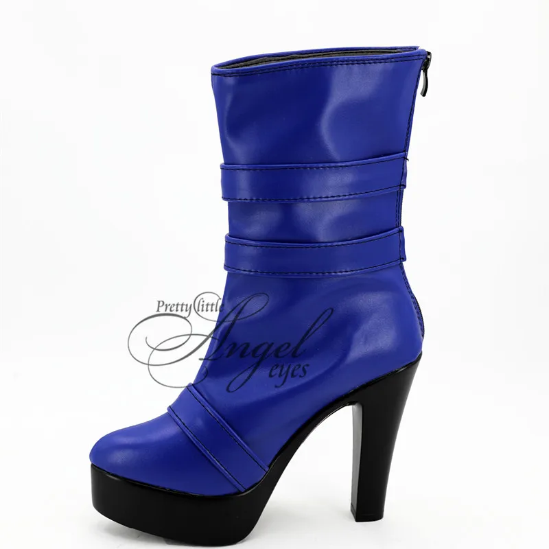 

Anime Sailor Moon Tenoh Haruka/Sailor Uranus Cosplay Shoes Blue Boots Custom Made