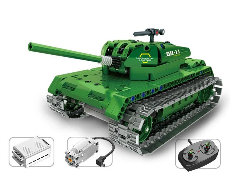 Военная война RC Танк игрушки Мобильный танк с дистанционным управлением блоки